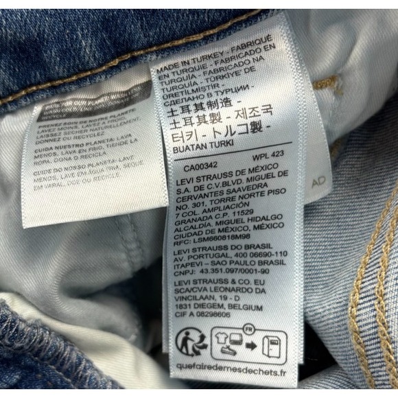 Levi's Premium 311 Shaping Skinny Jeans Women Sz 24 Blue Medium Wash Denim Basic - Picture 3 of 10